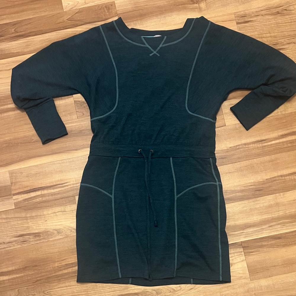 ATHLETA| Emerald Give It Your All Sweater Dress S